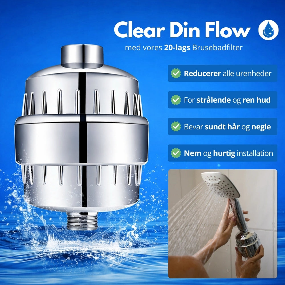 ClearFlow™ - Brusebadfilter-sæt